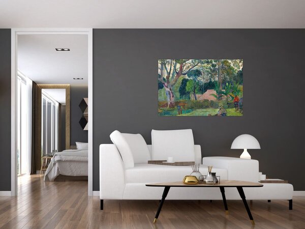 Slika - Paul Gauguin, Te raau rahi (The Big Tree), reprodukcije (90x60 cm)