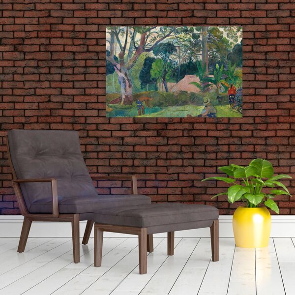 Slika - Paul Gauguin, Te raau rahi (The Big Tree), reprodukcije (90x60 cm)