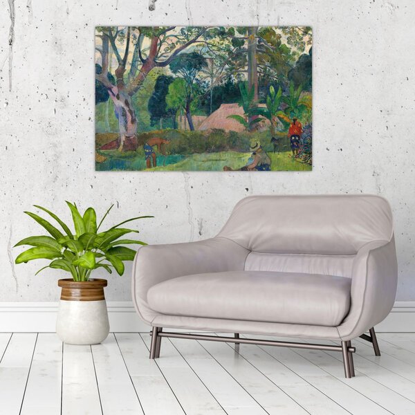 Slika - Paul Gauguin, Te raau rahi (The Big Tree), reprodukcije (90x60 cm)