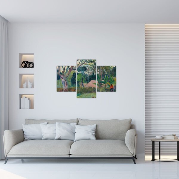 Slika - Paul Gauguin, Te raau rahi (The Big Tree), reprodukcije (90x60 cm)