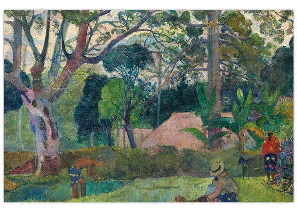 Slika - Paul Gauguin, Te raau rahi (The Big Tree), reprodukcije (90x60 cm)