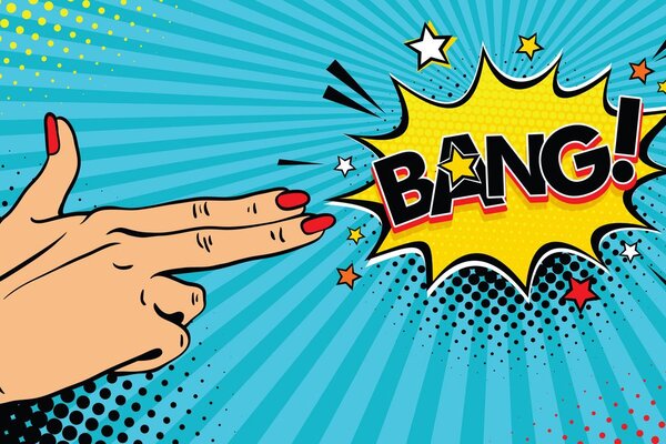Slika s pop art motivom - BANG!