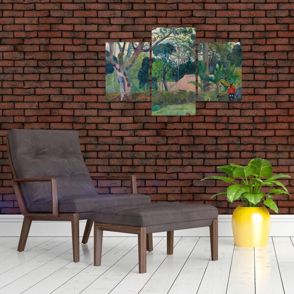 Slika - Paul Gauguin, Te raau rahi (The Big Tree), reprodukcije (90x60 cm)