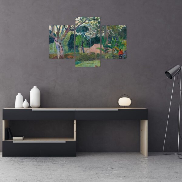 Slika - Paul Gauguin, Te raau rahi (The Big Tree), reprodukcije (90x60 cm)