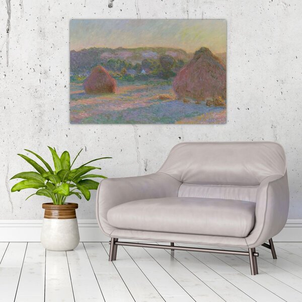 Slika - Claude Monet, Stacks of Wheat (End of Summer) , reprodukcije (90x60 cm)