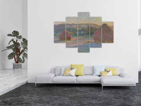 Slika - Claude Monet, Stacks of Wheat (End of Summer) , reprodukcije (150x105 cm)