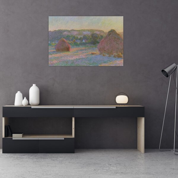 Slika - Claude Monet, Stacks of Wheat (End of Summer) , reprodukcije (90x60 cm)