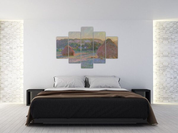 Slika - Claude Monet, Stacks of Wheat (End of Summer) , reprodukcije (150x105 cm)