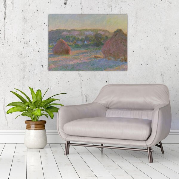 Slika - Claude Monet, Stacks of Wheat (End of Summer) , reprodukcije (70x50 cm)