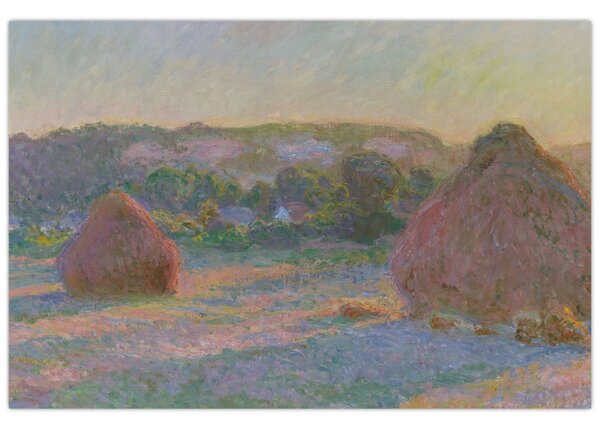 Slika - Claude Monet, Stacks of Wheat (End of Summer) , reprodukcije (90x60 cm)