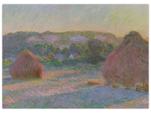 Slika - Claude Monet, Stacks of Wheat (End of Summer) , reprodukcije (70x50 cm)