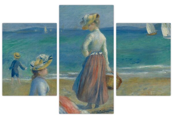 Slika - Auguste Renoir, Figures on the Beach, reprodukcije (90x60 cm)