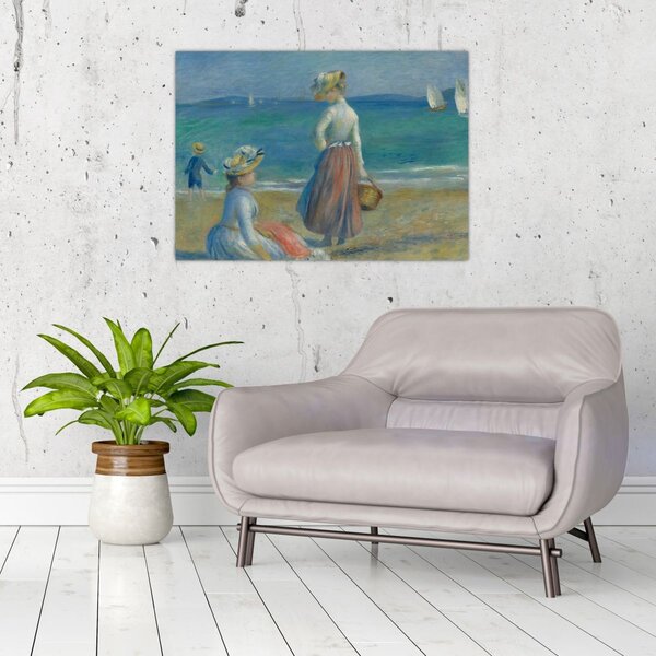 Slika - Auguste Renoir, Figures on the Beach, reprodukcije (70x50 cm)