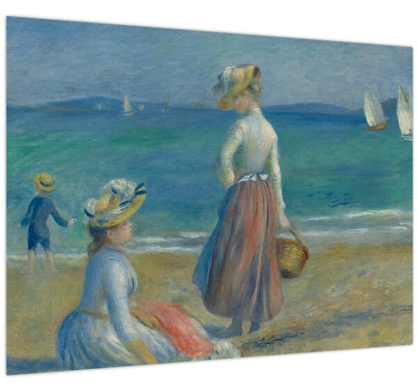Slika - Auguste Renoir, Figures on the Beach, reprodukcije (70x50 cm)