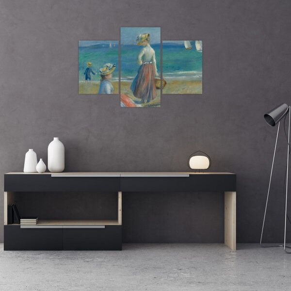 Slika - Auguste Renoir, Figures on the Beach, reprodukcije (90x60 cm)
