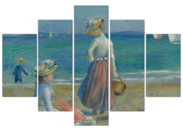 Slika - Auguste Renoir, Figures on the Beach, reprodukcije (150x105 cm)