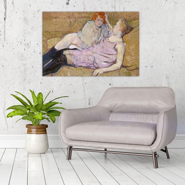 Slika - Henri de Toulouse-Lautrec, The Sofa, reprodukcije (90x60 cm)