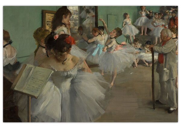 Slika - Edgar Degas, The Dance Class, reprodukcije (90x60 cm)