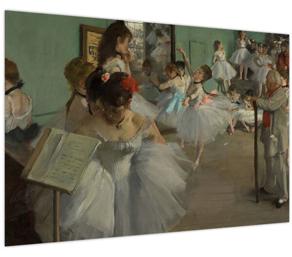 Slika - Edgar Degas, The Dance Class, reprodukcije (90x60 cm)
