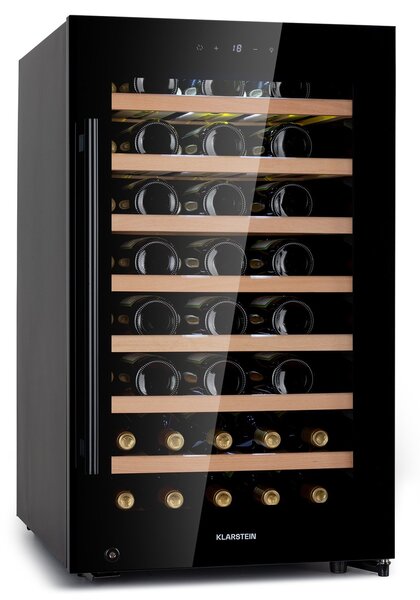 Klarstein Barossa 50 Uno, hladnjak za vino, 1 zona, 120 litara/52 boca, ekran osjetljiv na dodir
