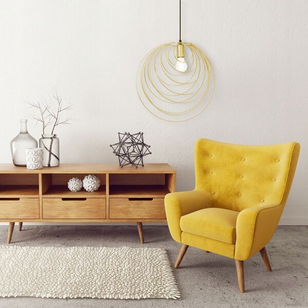 STROPNA LAMPA GEOMETRIJSKA ZLATNA APP428-1CP