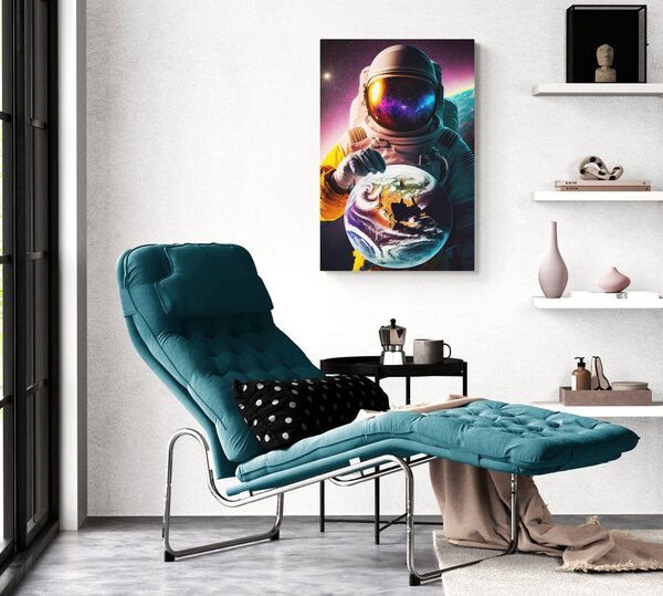 Slika kozmonaut u nepoznatoj atmosferi