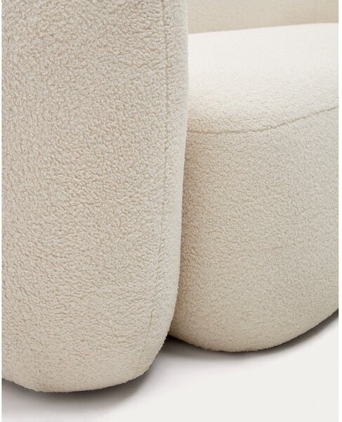 Krem sofa od bouclé tkanine 246 cm Martina – Kave Home