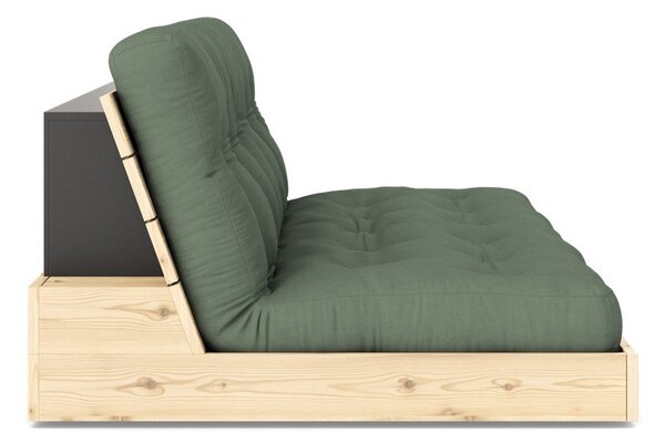 Zelena sklopiva sofa 196 cm Base – Karup Design