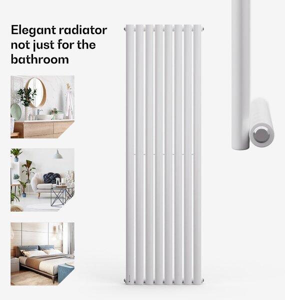 Blumfeldt Tallheo, 47 x 160, radijator, cijevni radijator, 728 W, topla voda, 1/2