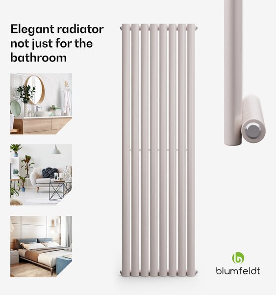 Blumfeldt Tallheo, 47 x 160, radijator, cijevni radijator, 728 W, topla voda, 1/2