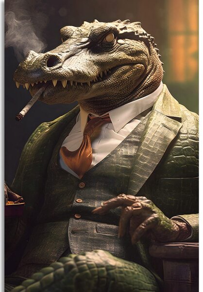 Slika životinja gangster krokodil