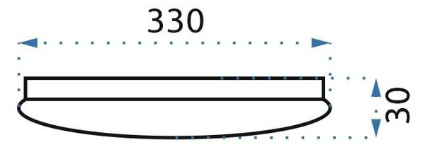 Svjetiljka Plafond 33cm Okrugli bijeli strop 18W APP756-1C