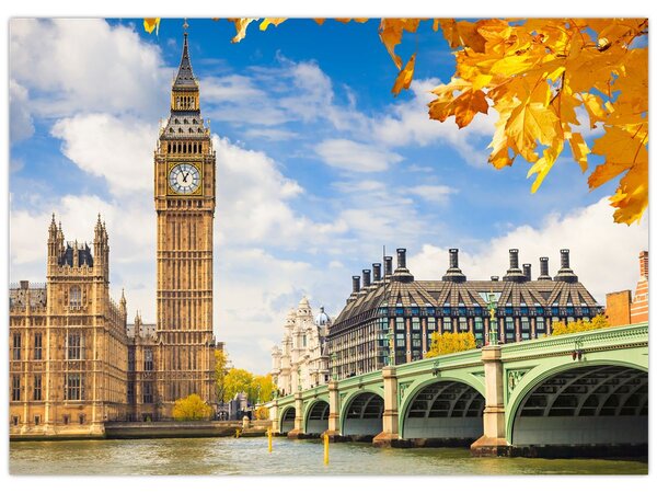 Staklena slika - Big Ben, London (70x50 cm)