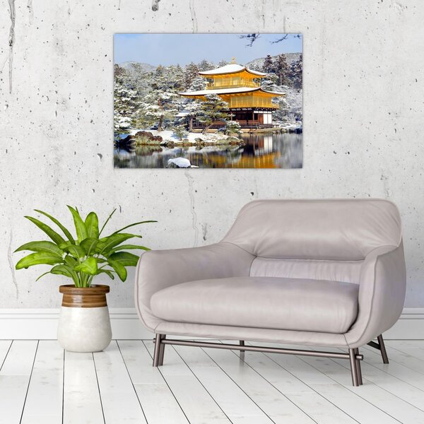 Staklena slika - Kinkakuji, Japan (70x50 cm)