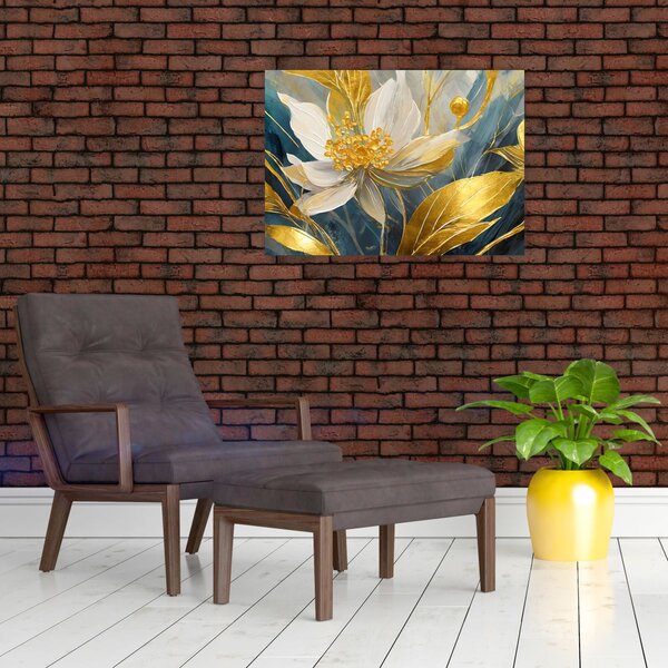 Slika - Slikanje zlatnog cvijeća (70x50 cm)