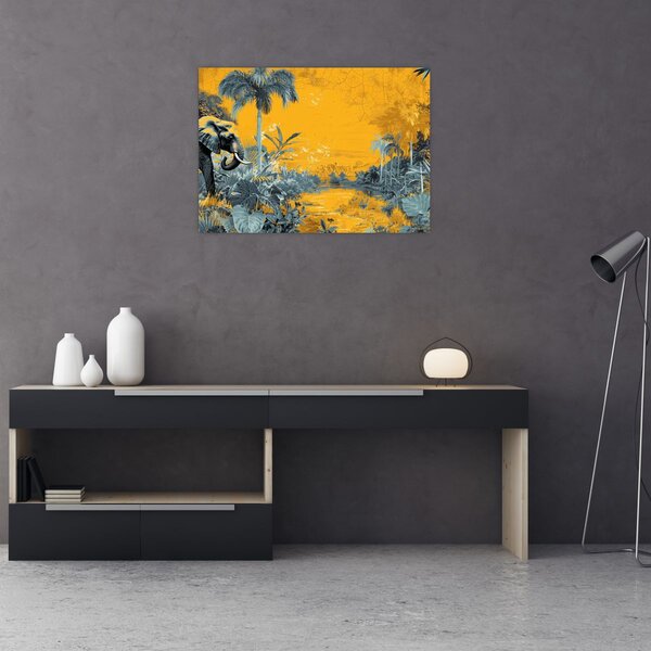 Slika - Slon u prirodi (70x50 cm)