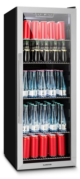 Klarstein Beersafe 6XL, hladnjak, za napitke, 201 L, 0-10 ° C, staklo, G, nehrđajući čelik