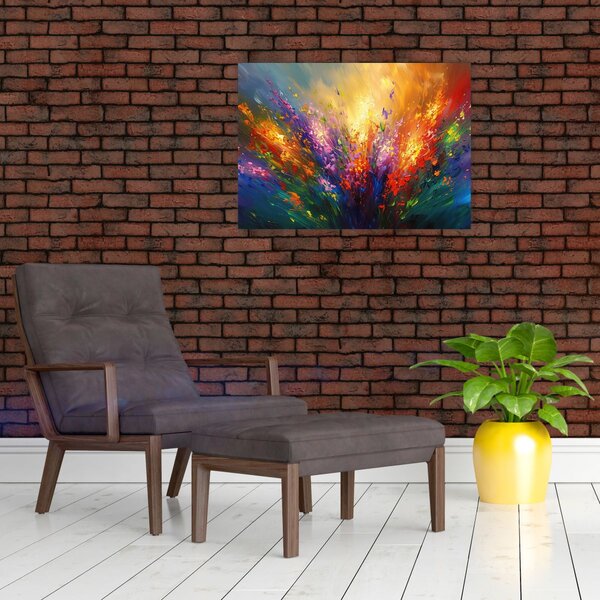 Slika - Apstrakcija cvijeća (70x50 cm)
