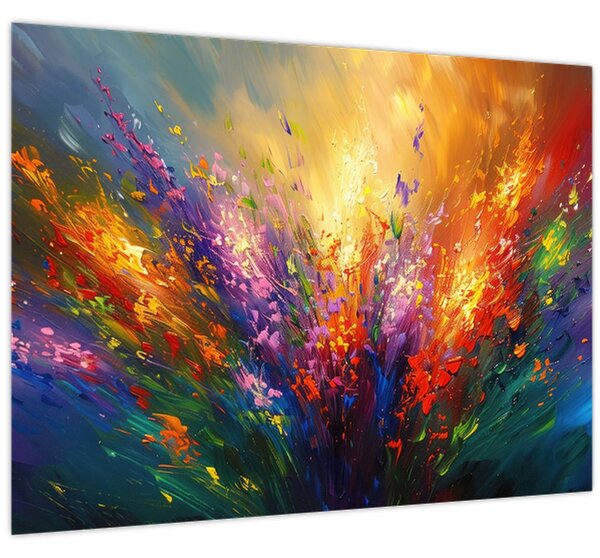 Slika - Apstrakcija cvijeća (70x50 cm)