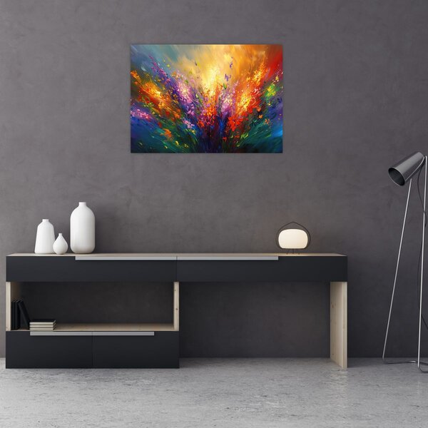 Slika - Apstrakcija cvijeća (70x50 cm)