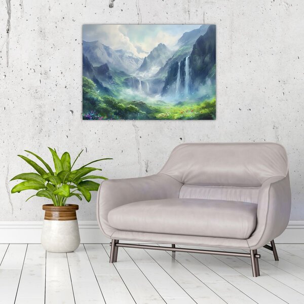 Slika - Dolina vodopada (70x50 cm)