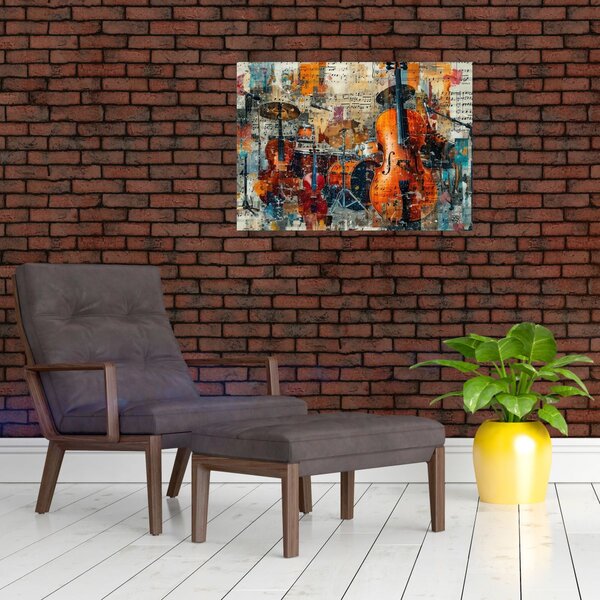 Slika - Glazbeni instrumenti (70x50 cm)