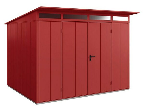 EcoStar Spremište Elegant-P Tip 3 (Vanjska dimenzija uklj. krovni prevjes (Š x D): 312,7 x 283,4 cm, Crvena, Dvostruka vrata)