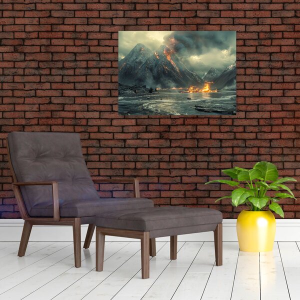 Slika - Vulkanska erupcija (70x50 cm)