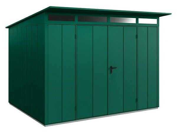 EcoStar Spremište Elegant-P Tip 3 (Vanjska dimenzija uklj. krovni prevjes (Š x D): 312,7 x 283,4 cm, Zelena, Dvostruka vrata)