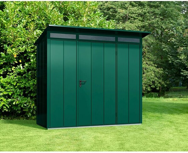 EcoStar Spremište Elegant Tip 1 (Vanjska dimenzija uklj. krovni prevjes (Š x D): 247,9 x 153 cm, Zelena, Jedna vrata)