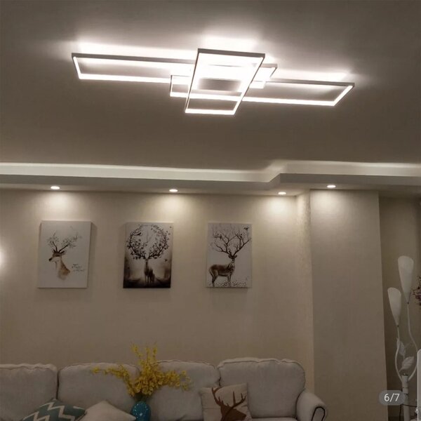 Moderna stropna svjetiljka LED + PILOT WHITE APP660