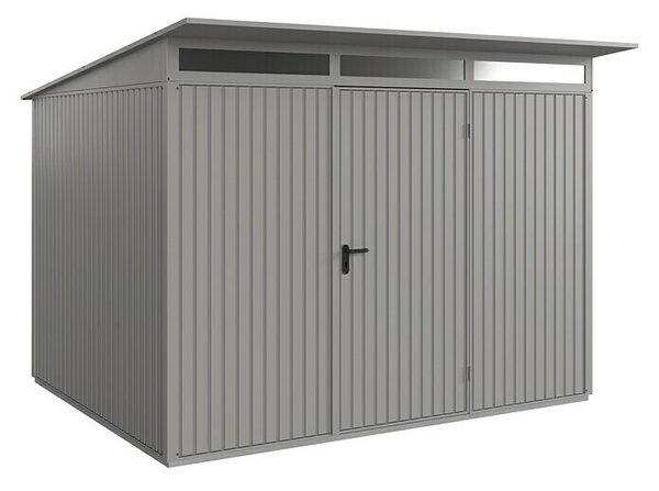 EcoStar Spremište Trend-P Tip 3 (Vanjska širina uklj. krovni prevjes: 312,7 cm, Vanjska dubina uklj. krovni prevjes: 283,4 cm, Siva, Jedna vrata)