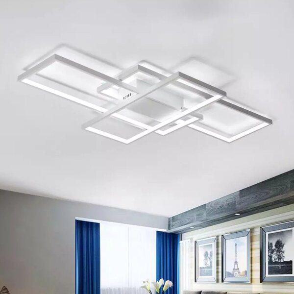 Moderna stropna svjetiljka LED + PILOT WHITE APP660
