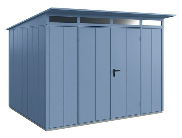 EcoStar Spremište Elegant-P Tip 3 (Vanjska dimenzija uklj. krovni prevjes (Š x D): 312,7 x 283,4 cm, Plava, Dvostruka vrata)